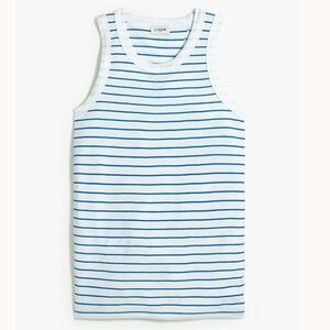 J. Crew Striped athleisure tie-back tank in feathersoft yarn Size XXS